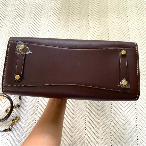 COACH 1941 Serra Colorblock Satchel Oxblood Multi - Picture 5 of 16